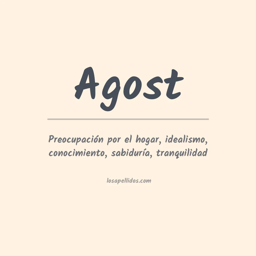 Apellido Agost