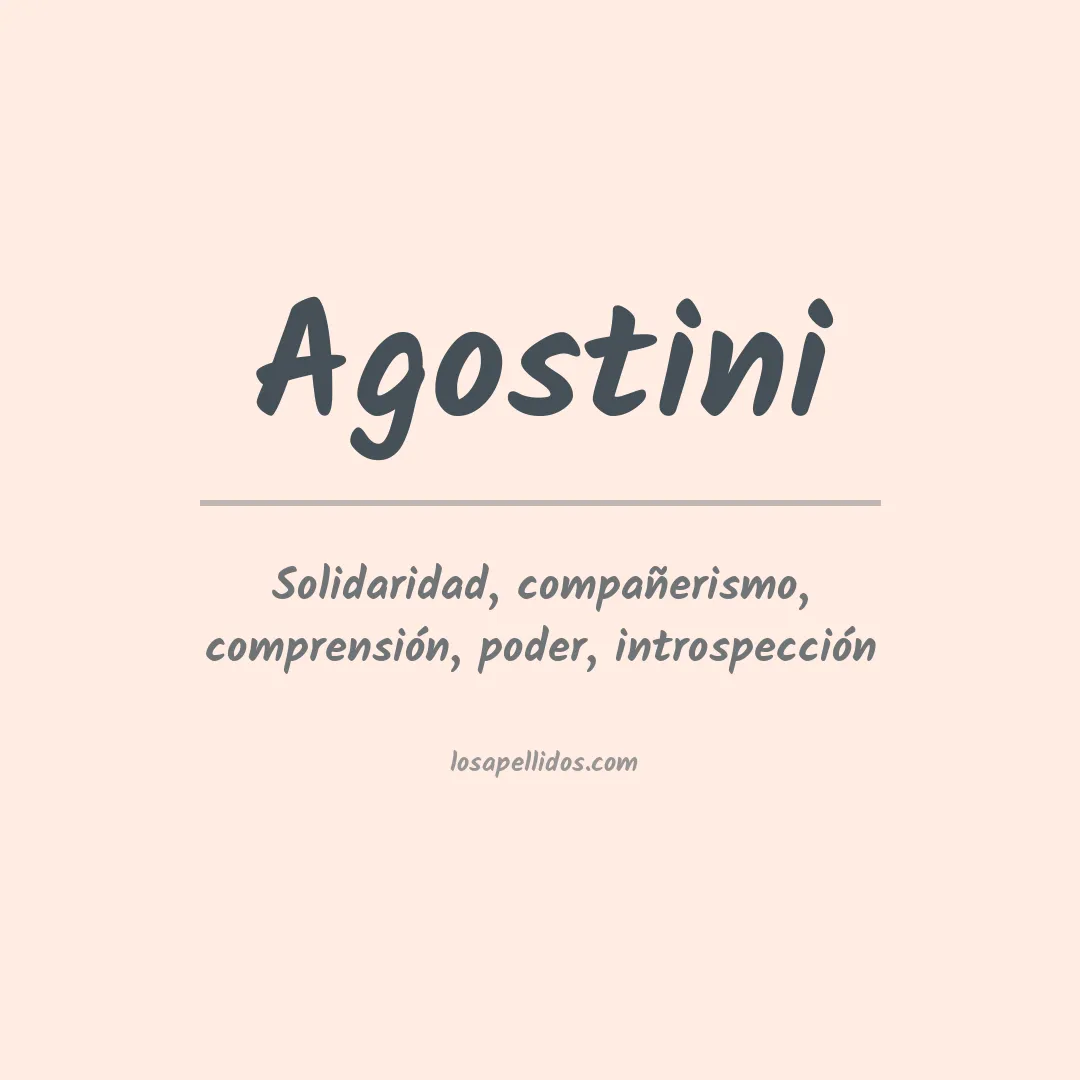 Apellido Agostini