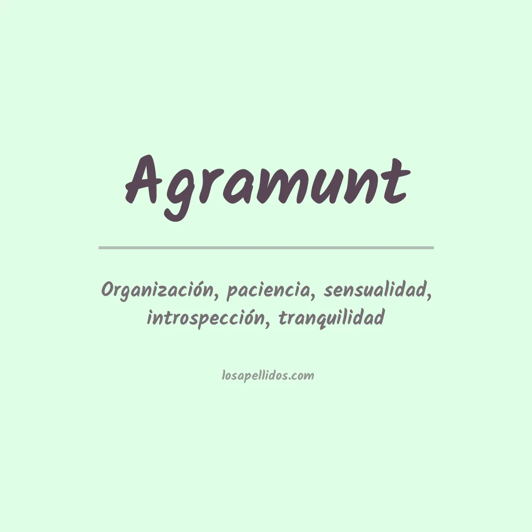 Apellido Agramunt