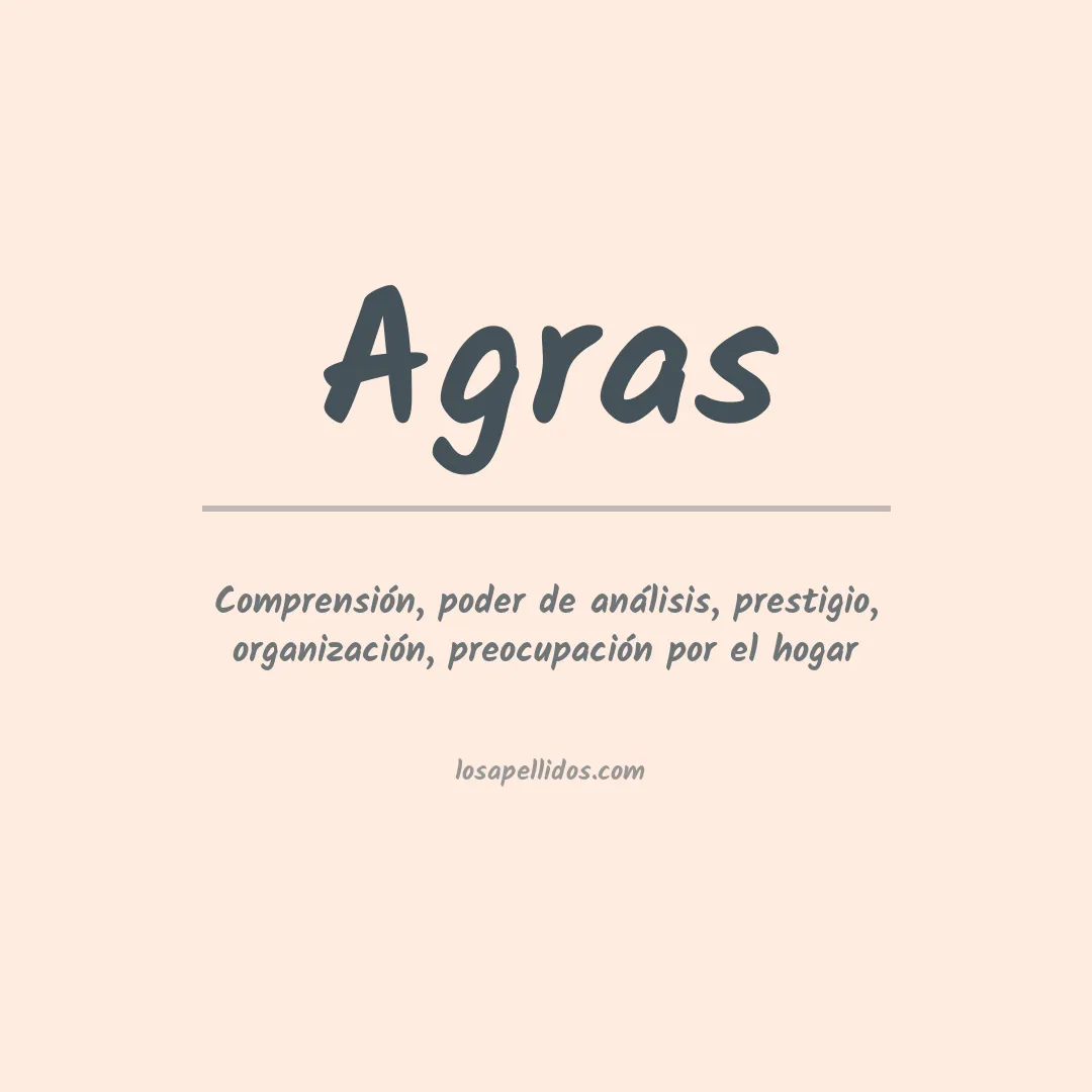 Apellido Agras
