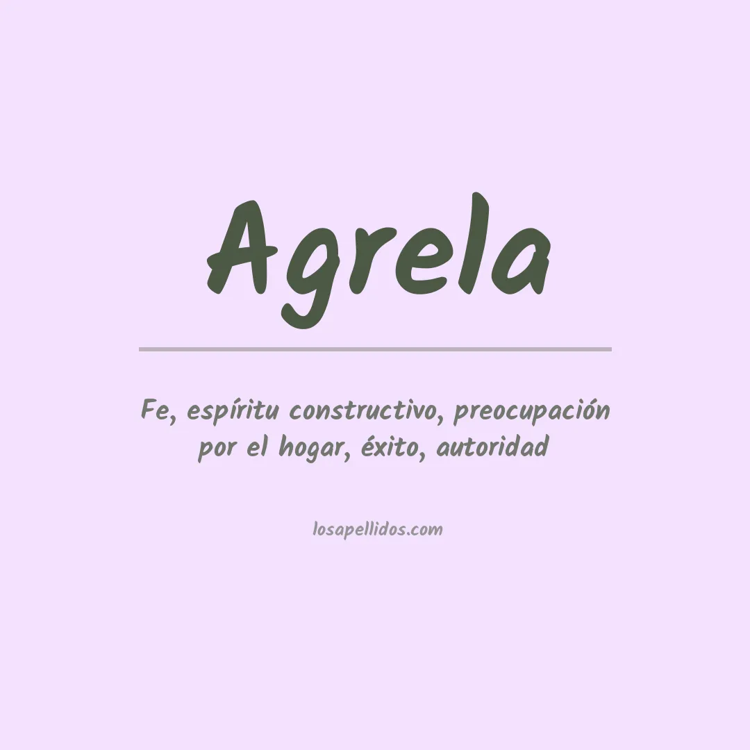 Apellido Agrela
