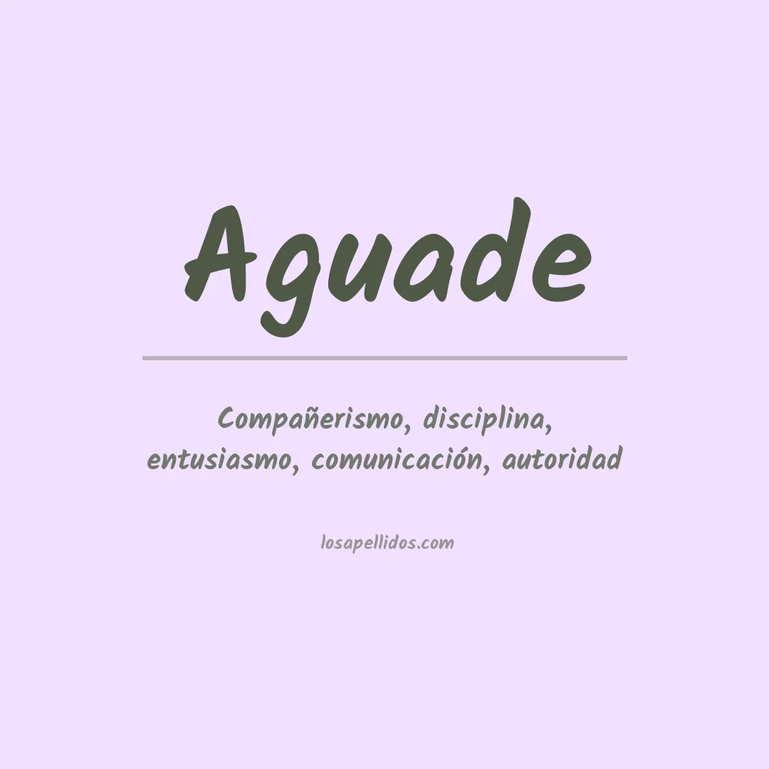 Apellido Aguade