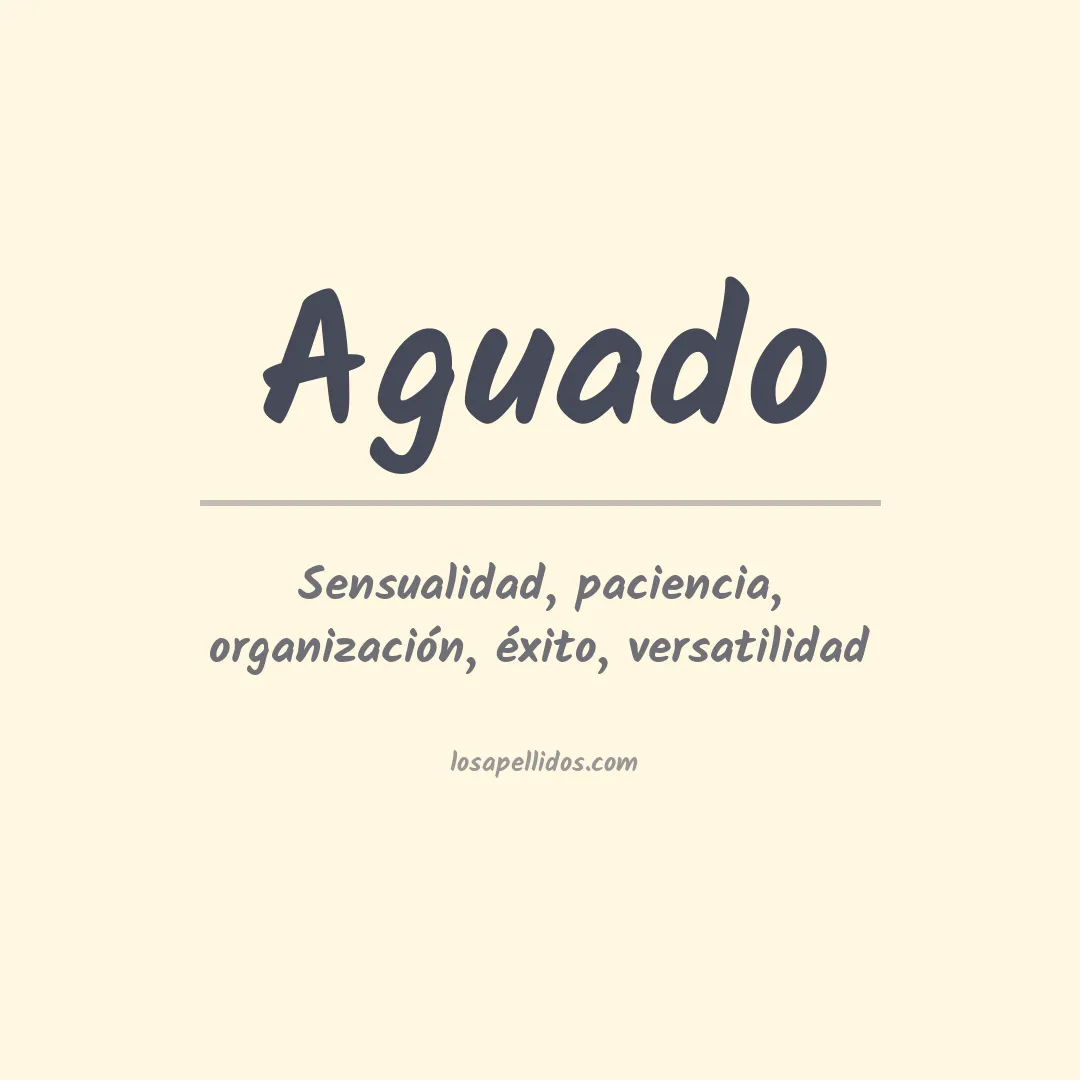 Apellido Aguado