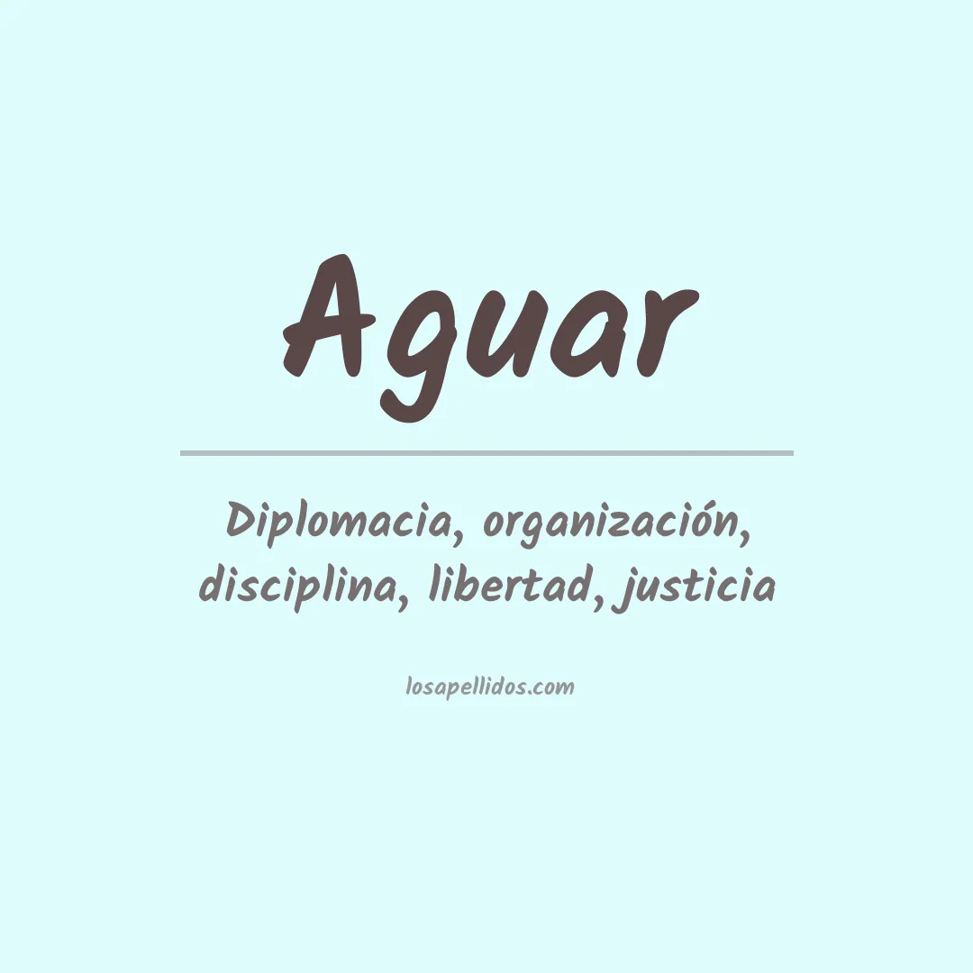 Apellido Aguar