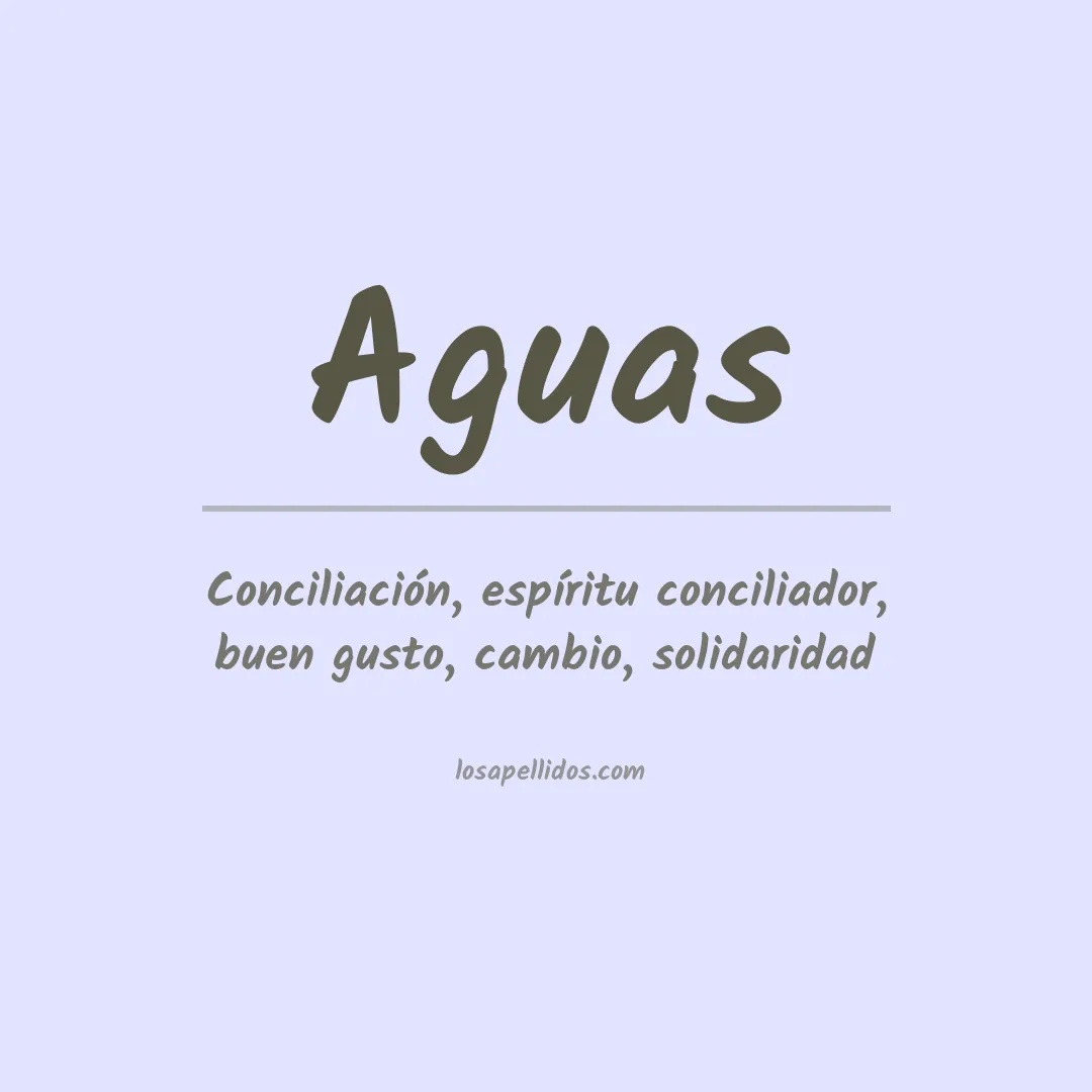 Apellido Aguas