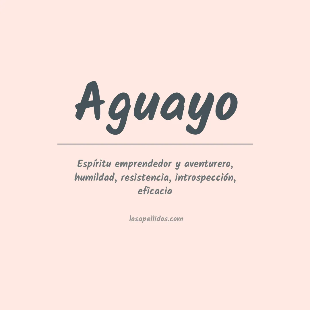 Apellido Aguayo