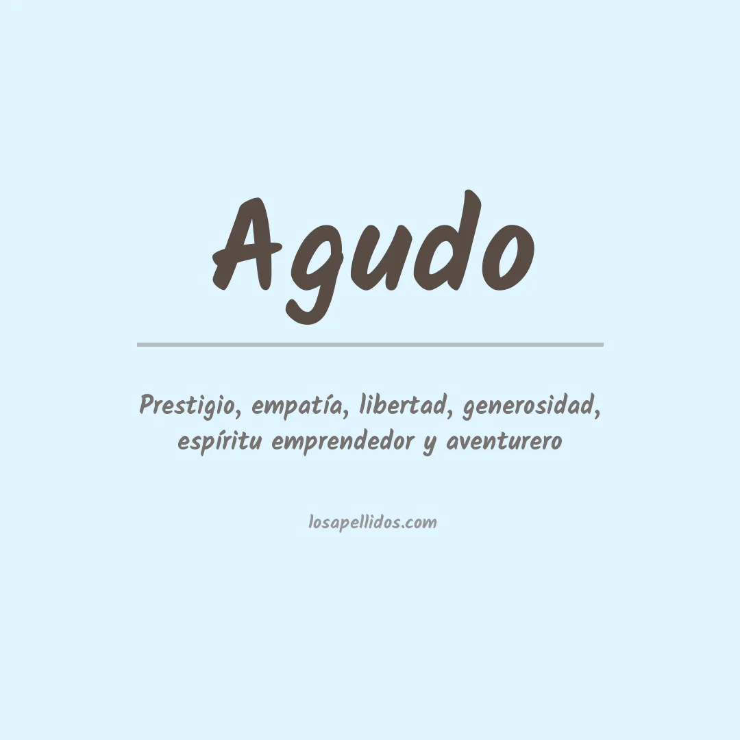 Apellido Agudo