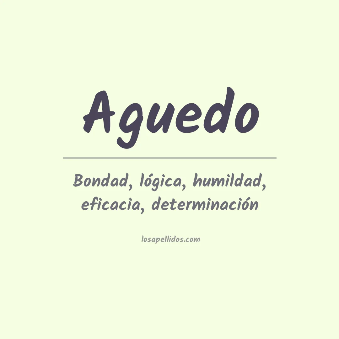 Apellido Aguedo