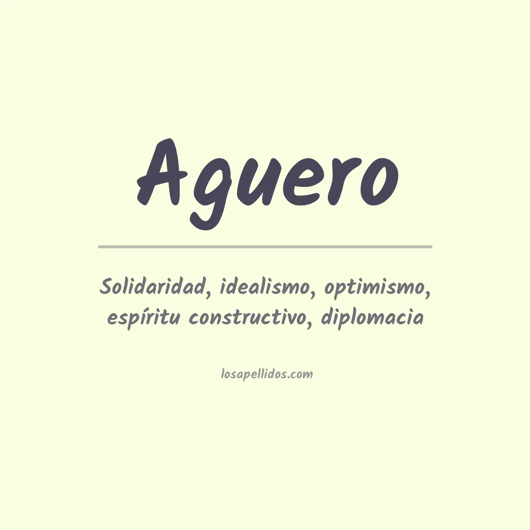 Apellido Aguero