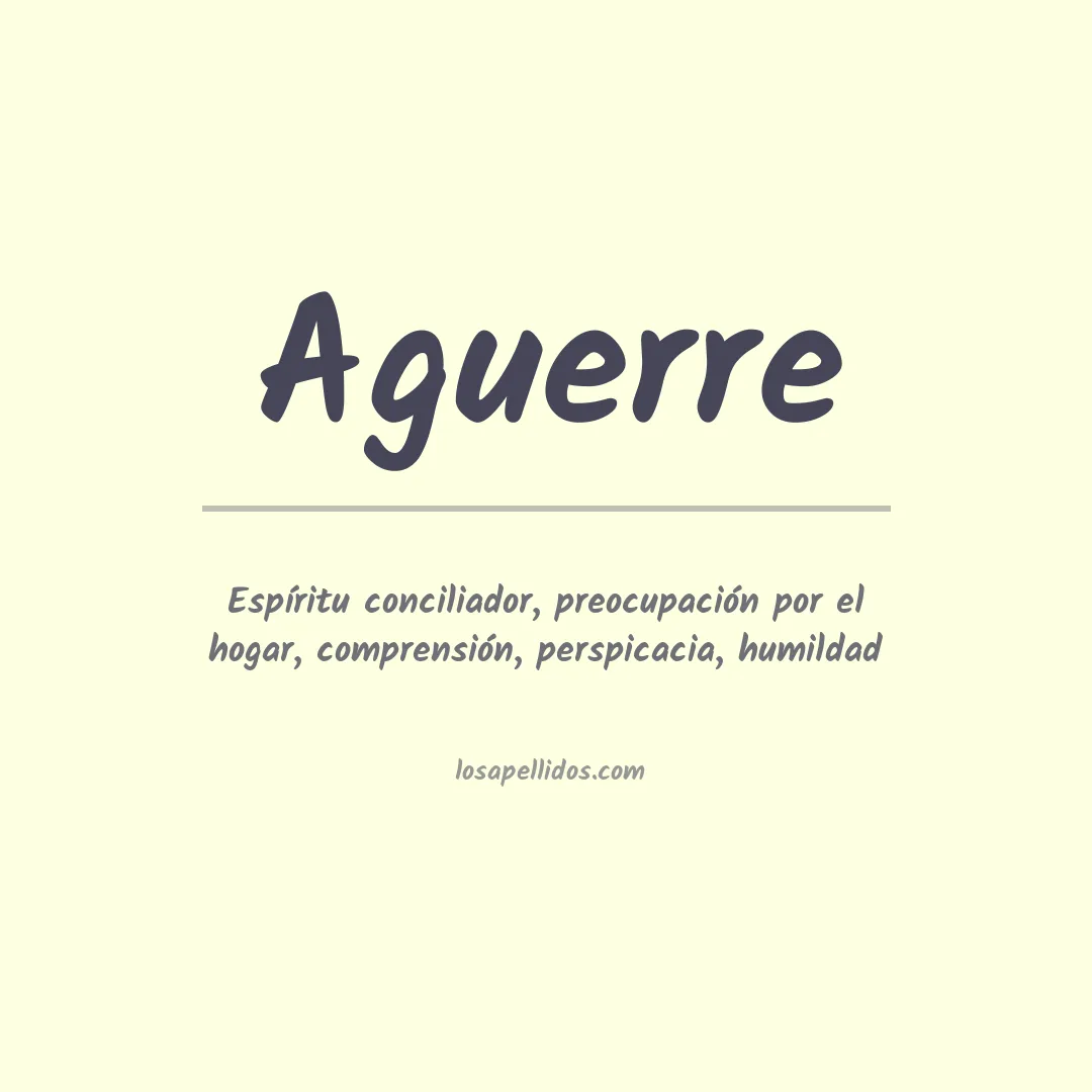 Apellido Aguerre