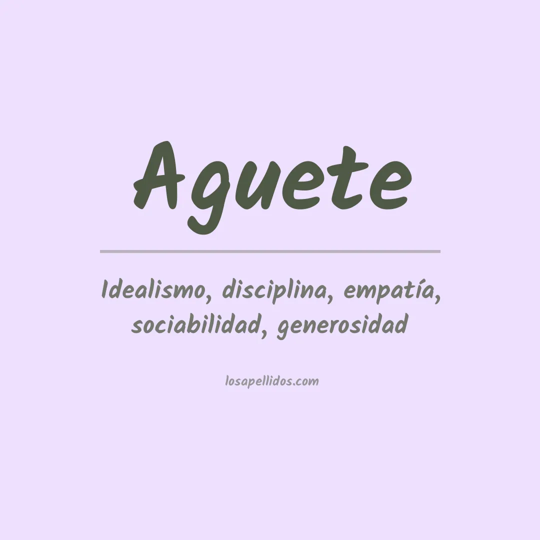 Apellido Aguete