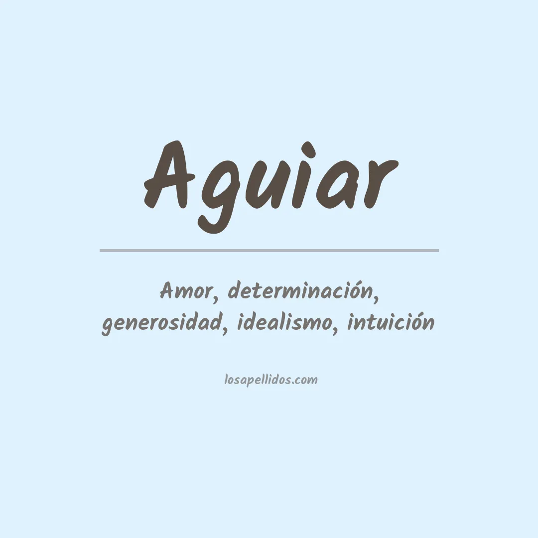 Apellido Aguiar