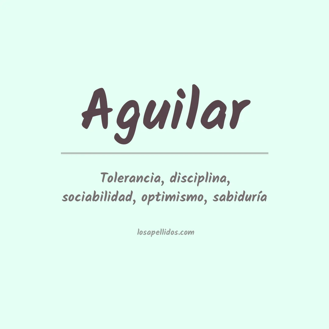 Apellido Aguilar