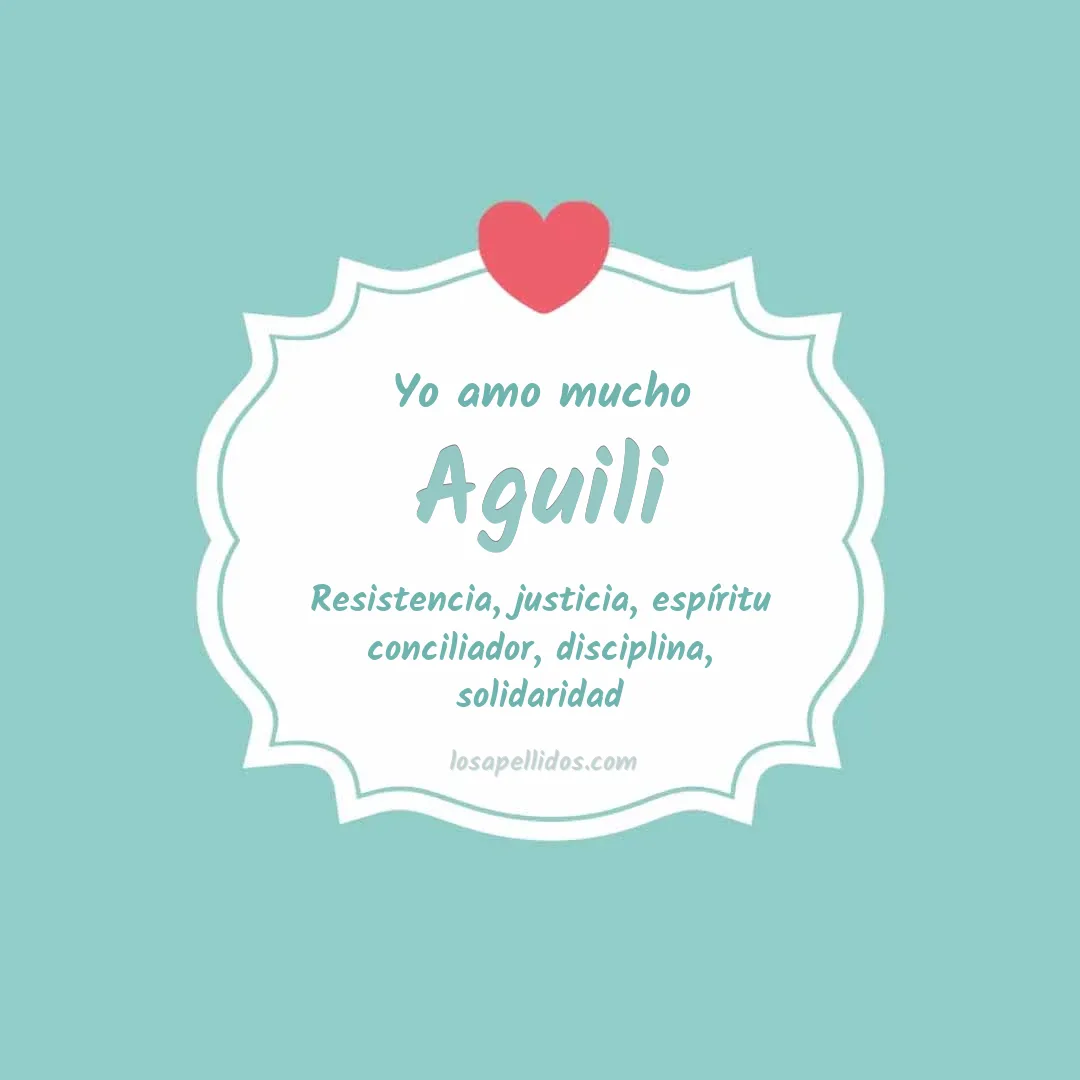 Yo amo mucho Aguili