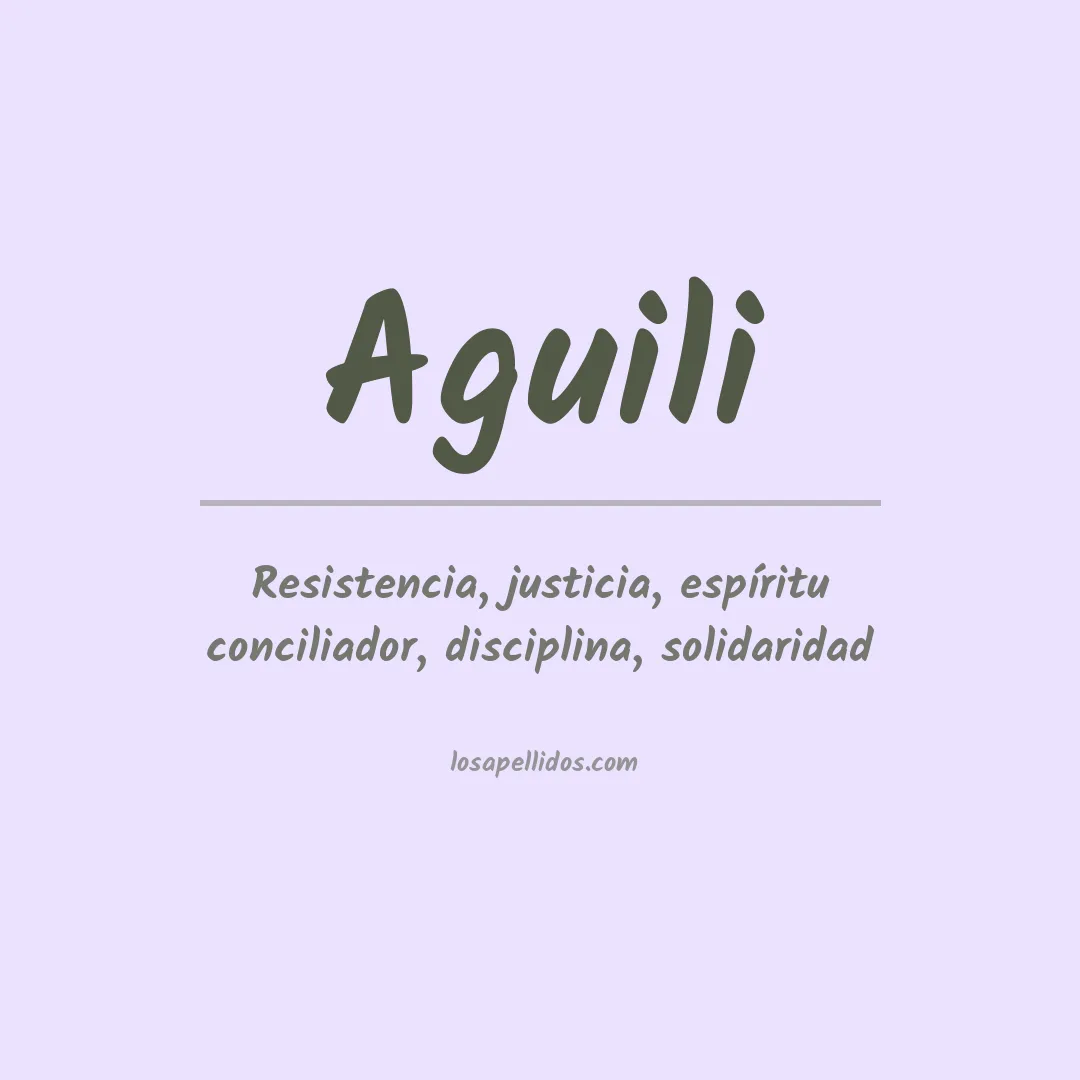 Apellido Aguili
