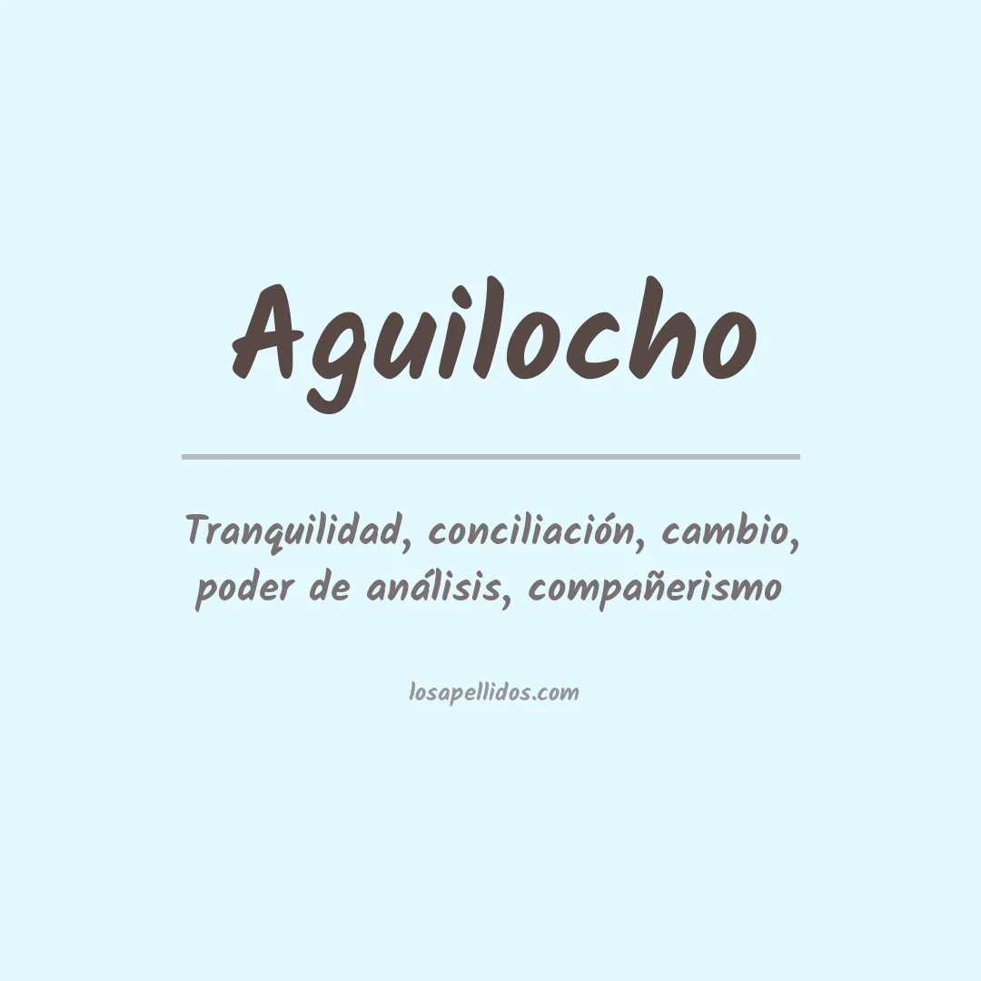 Apellido Aguilocho