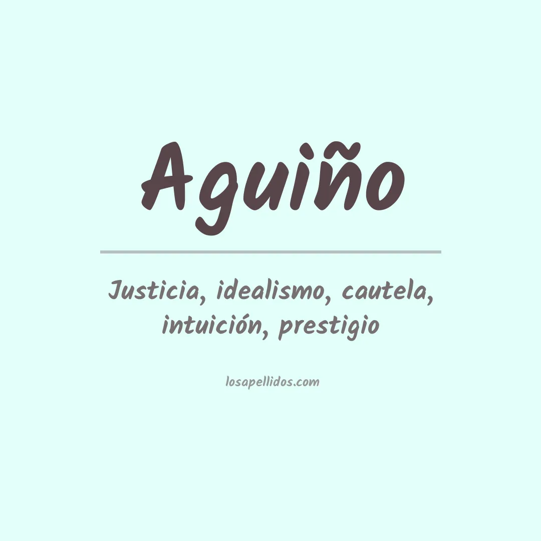 Apellido Aguiño