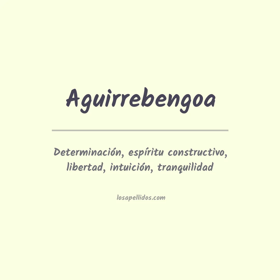 Apellido Aguirrebengoa