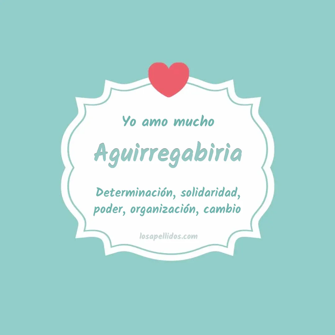Yo amo mucho Aguirregabiria