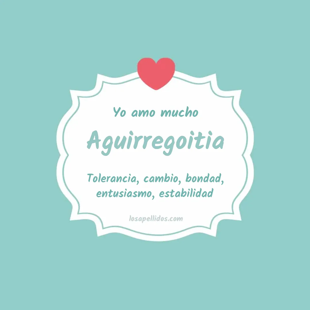 Yo amo mucho Aguirregoitia