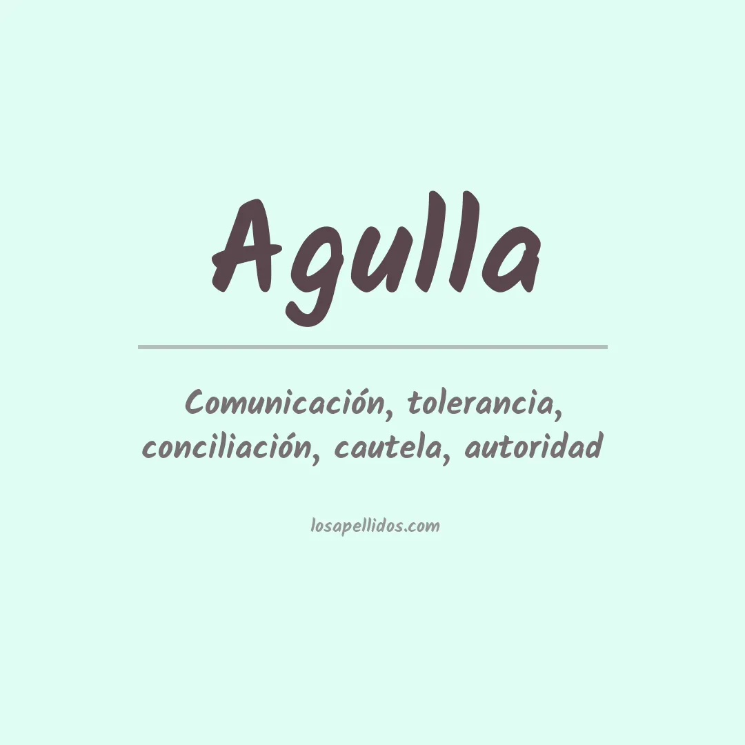 Apellido Agulla