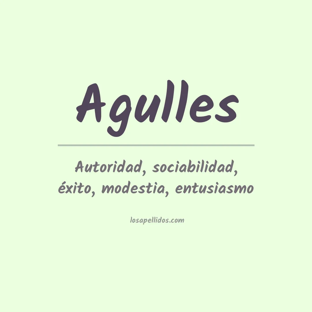 Apellido Agulles