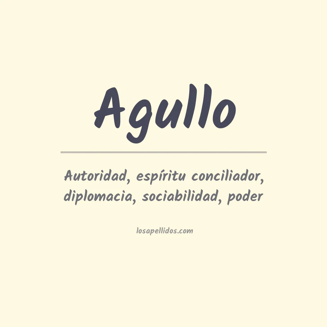 Apellido Agullo