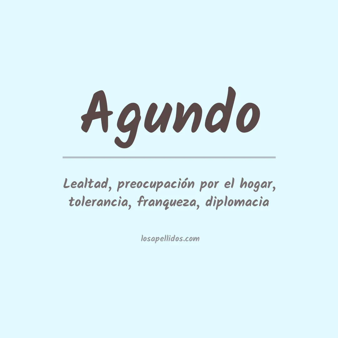Apellido Agundo