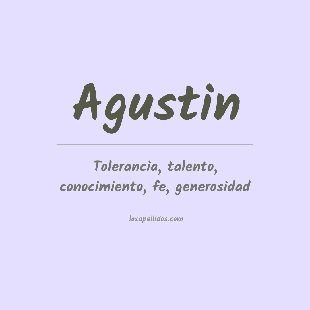 Apellido Agustin