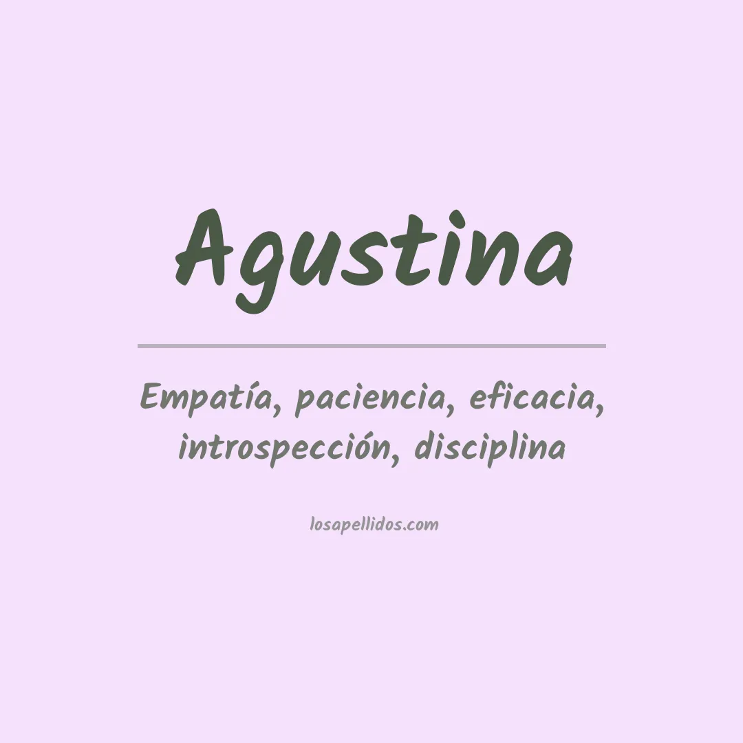 Apellido Agustina