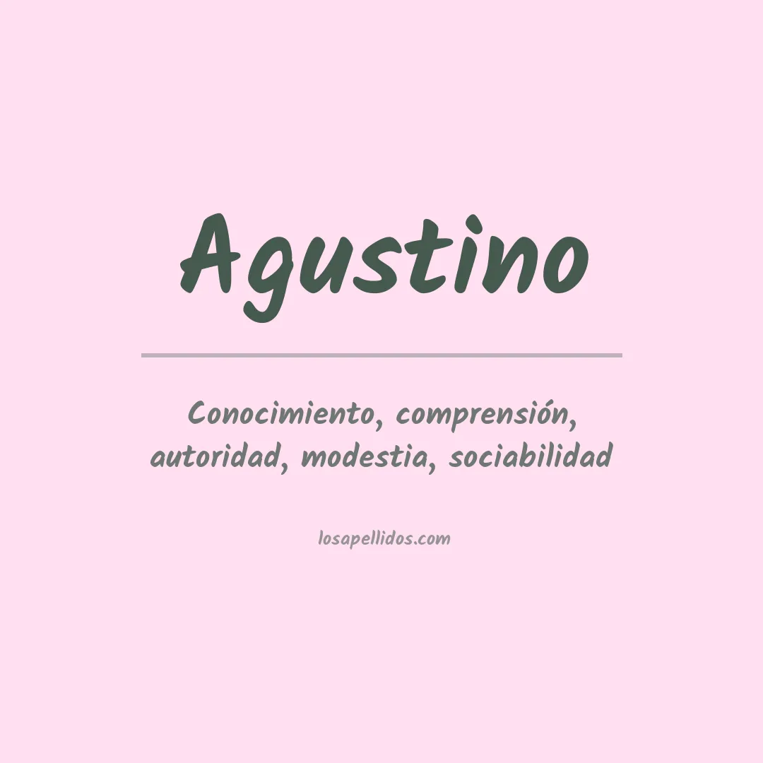 Apellido Agustino