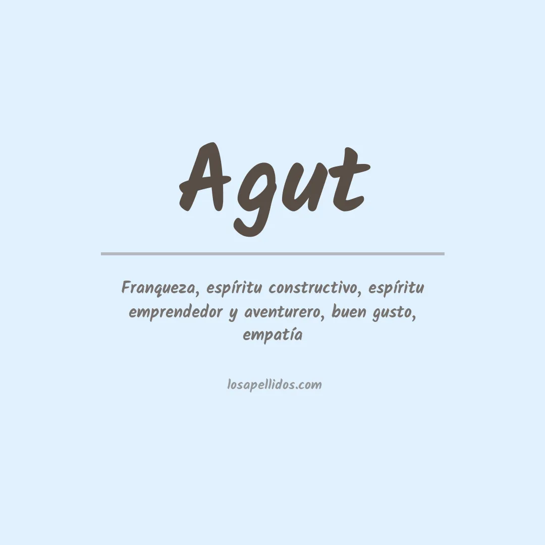 Apellido Agut