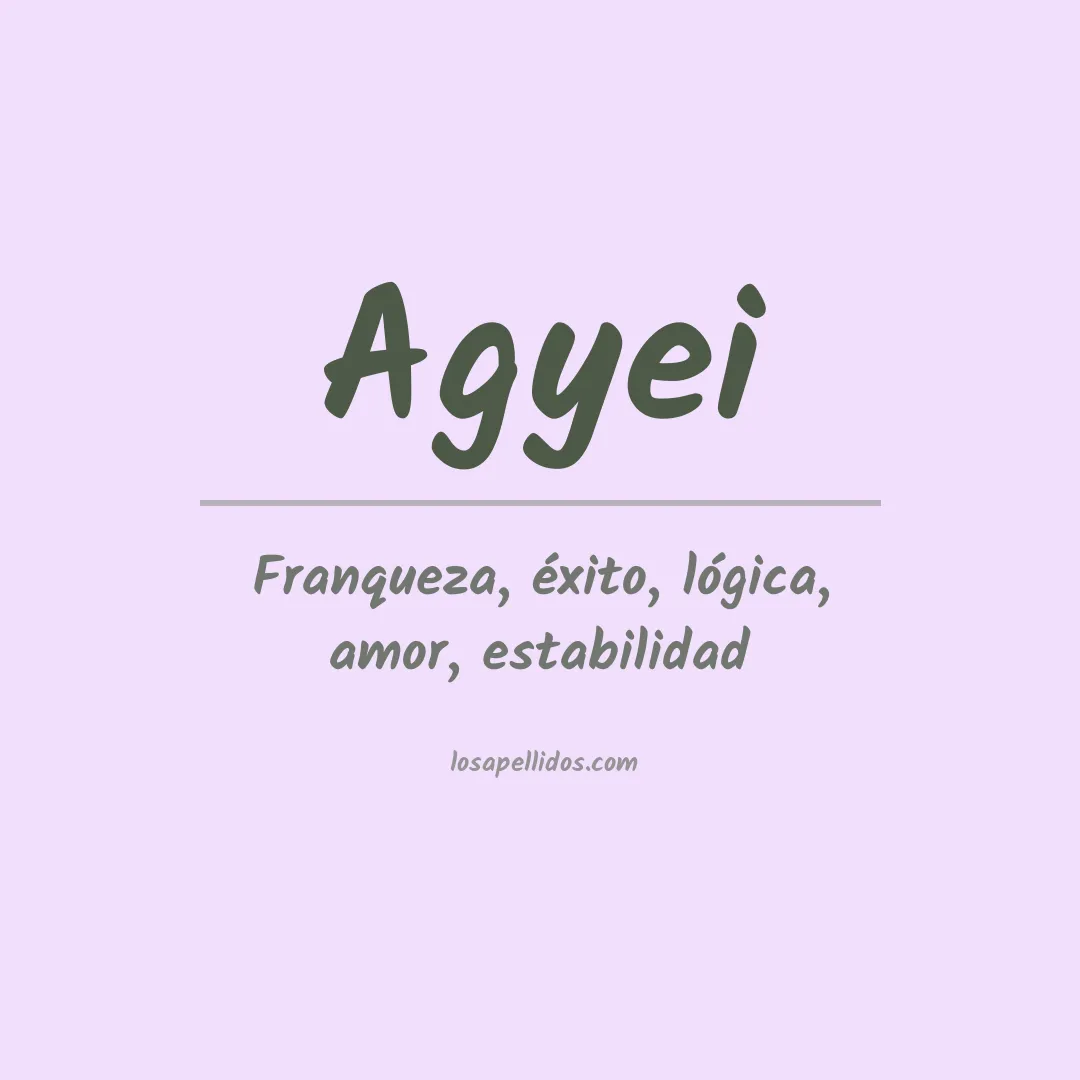 Apellido Agyei