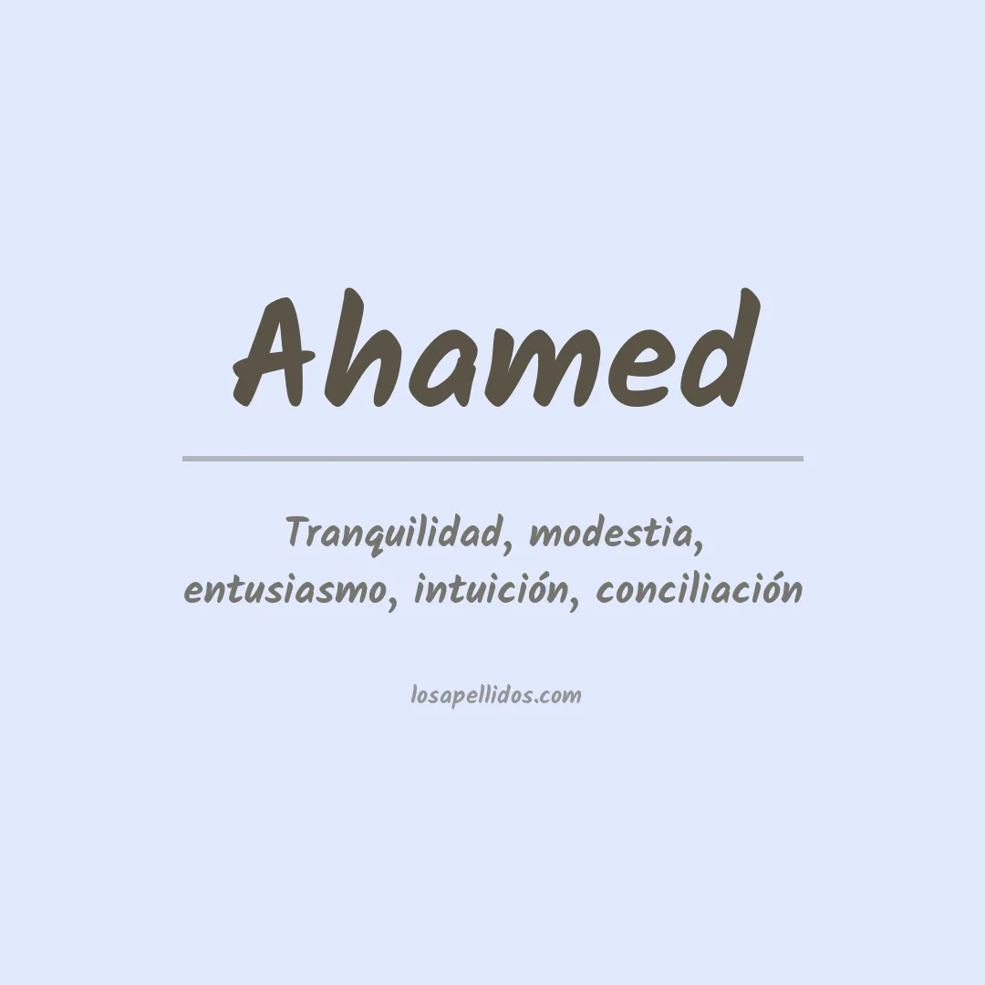 Apellido Ahamed