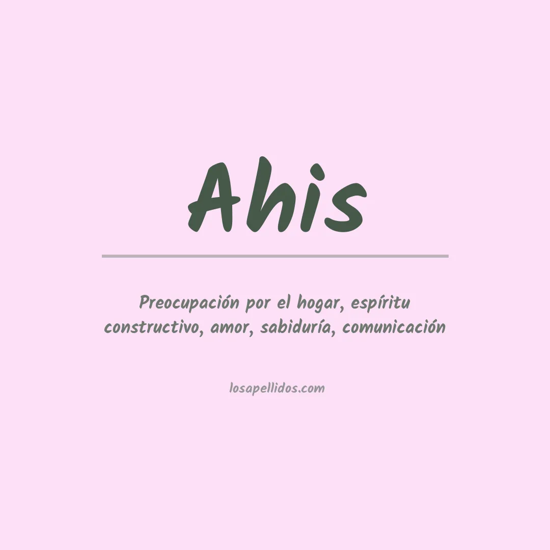 Apellido Ahis