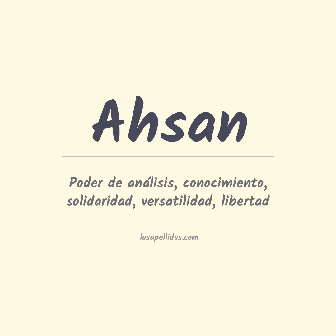 Apellido Ahsan