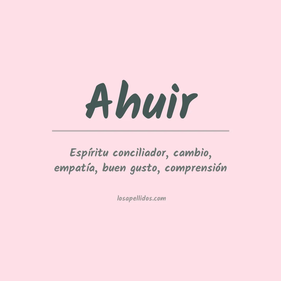 Apellido Ahuir