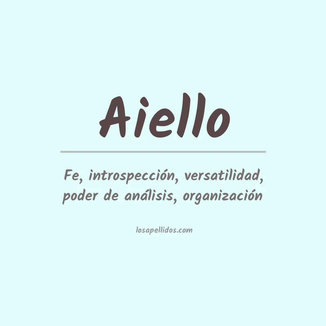Apellido Aiello