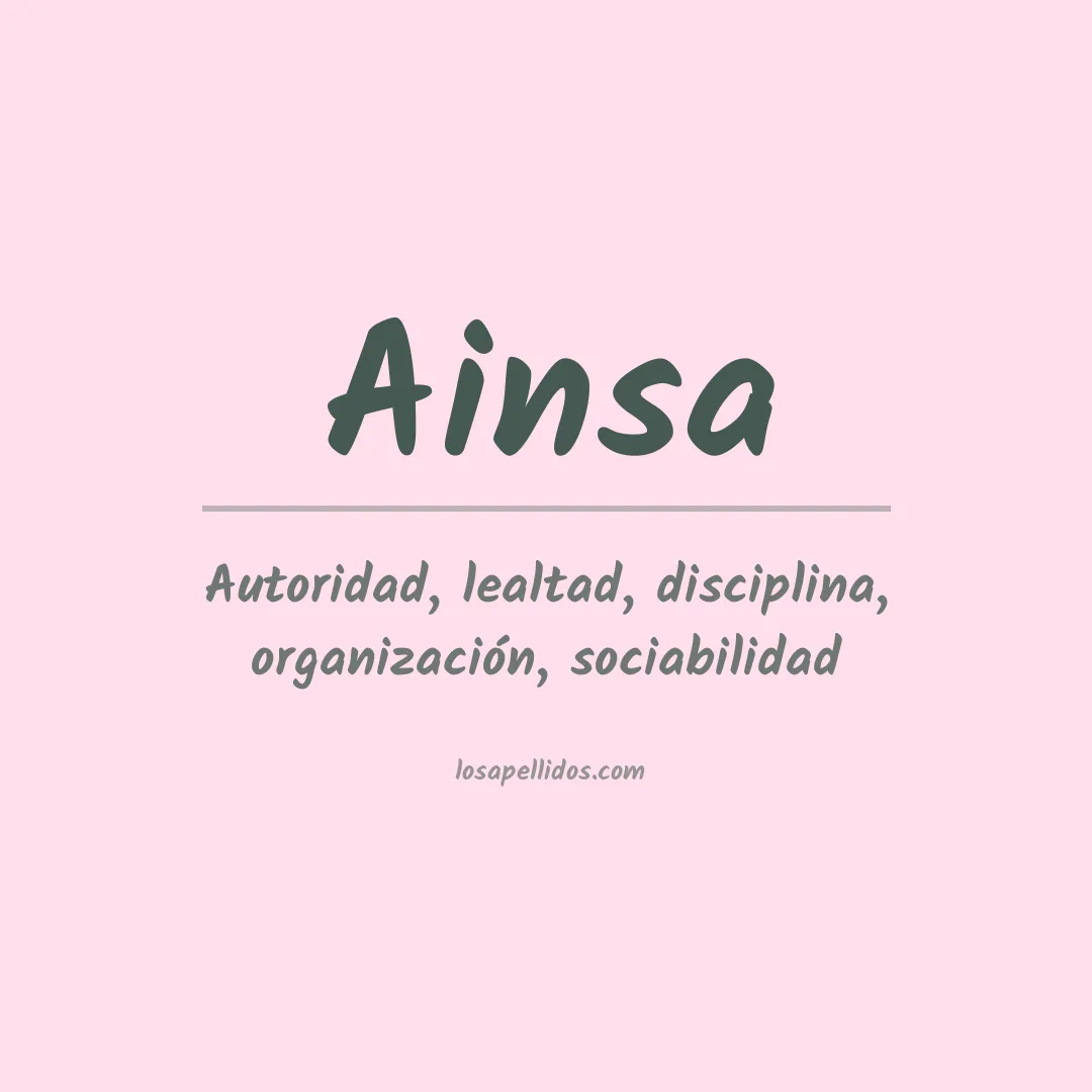 Apellido Ainsa