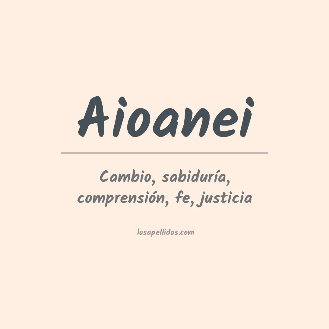 Apellido Aioanei