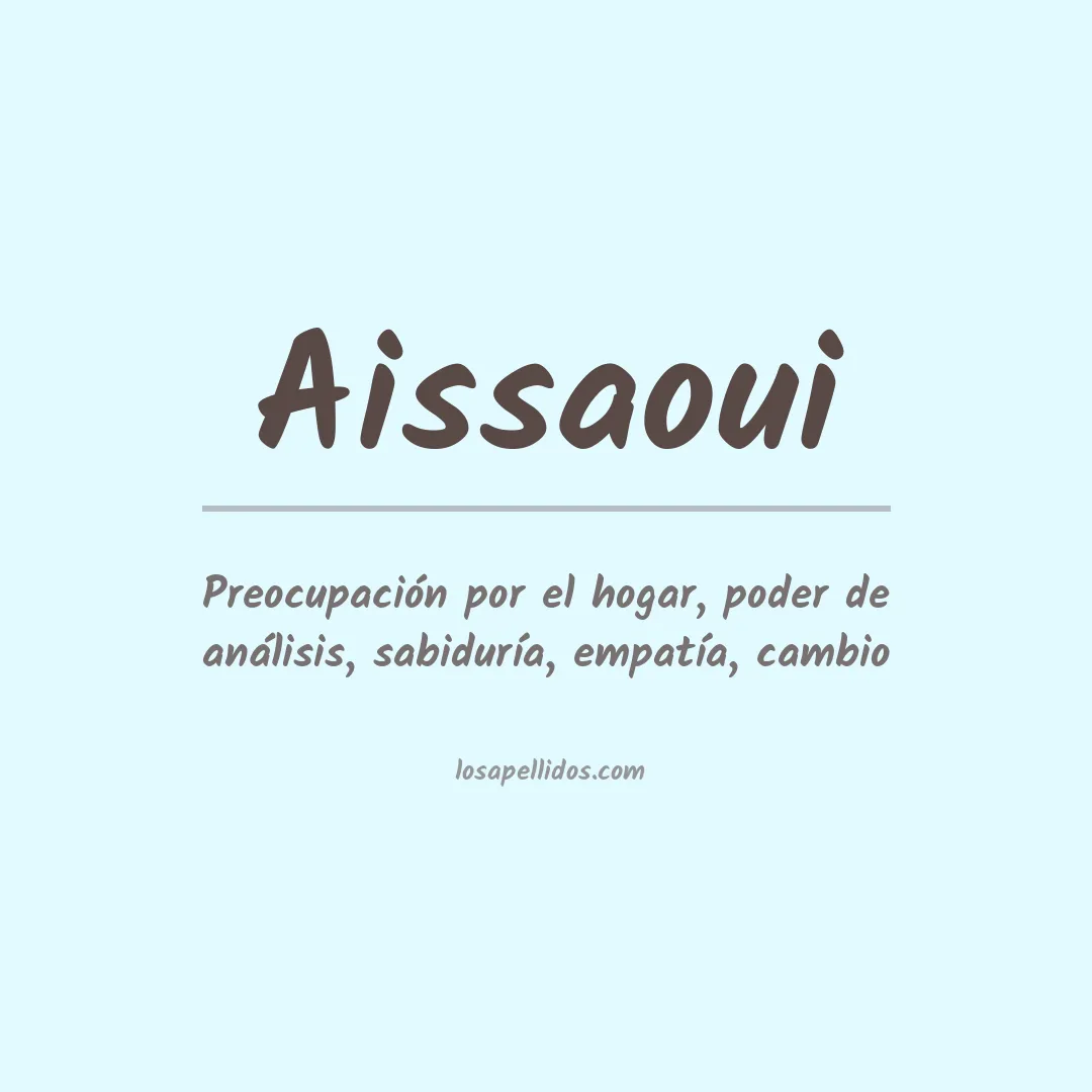 Apellido Aissaoui