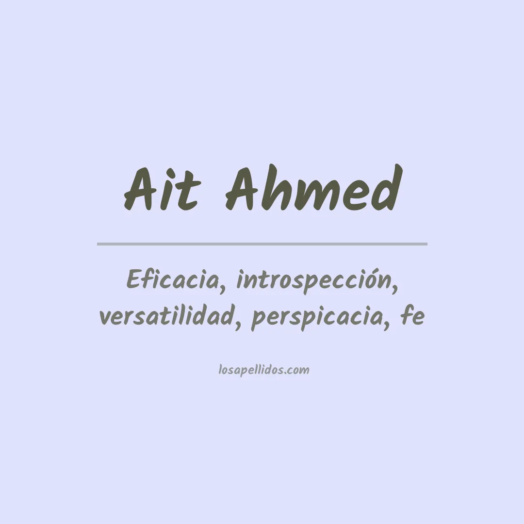 Apellido Ait ahmed