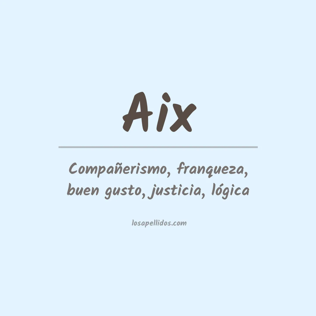 Apellido Aix