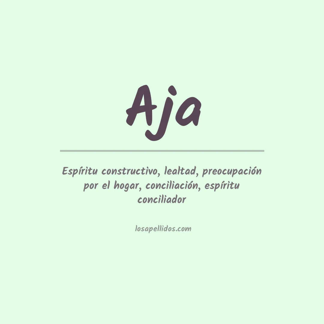 Apellido Aja