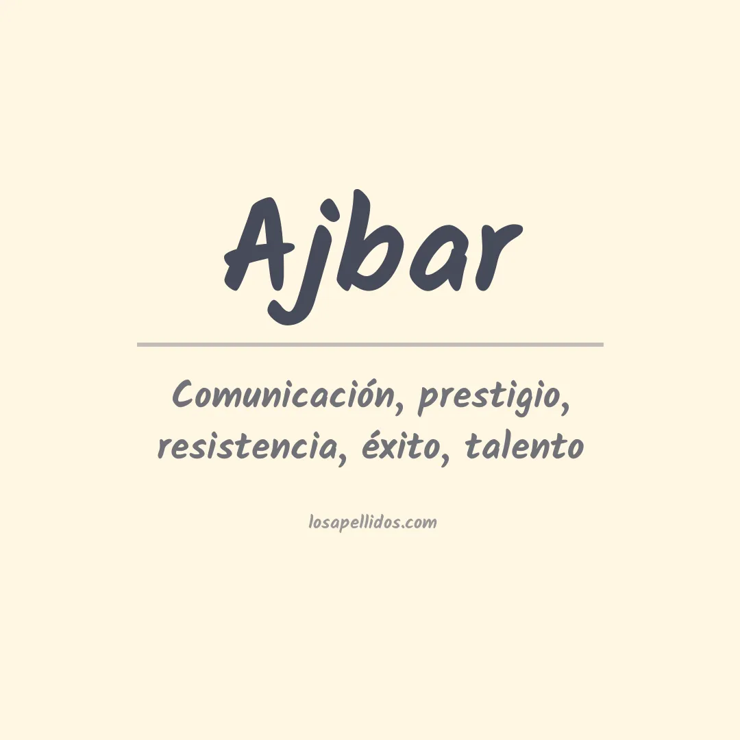 Apellido Ajbar
