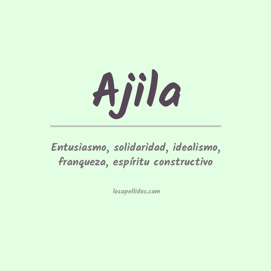 Apellido Ajila
