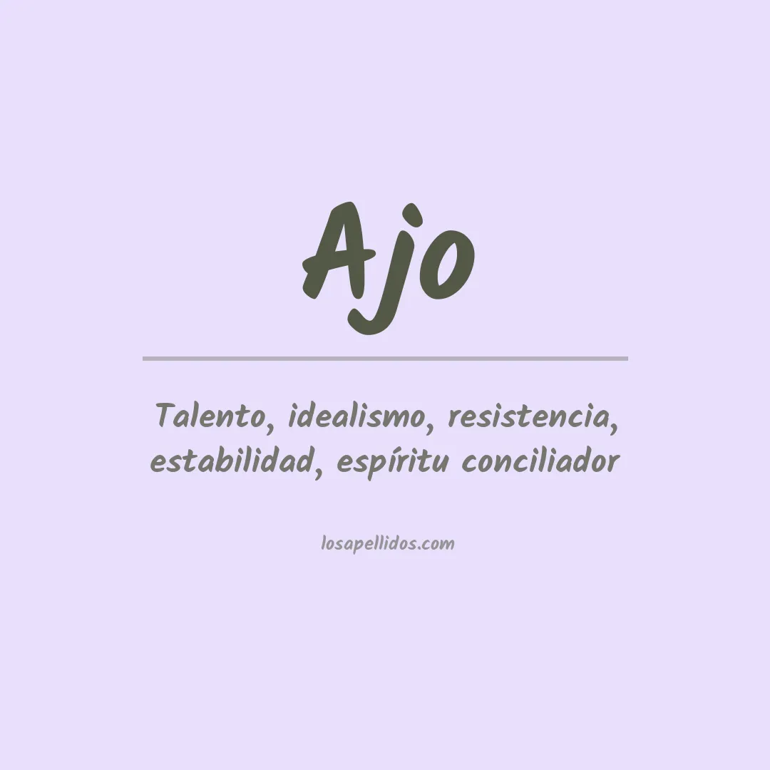Apellido Ajo