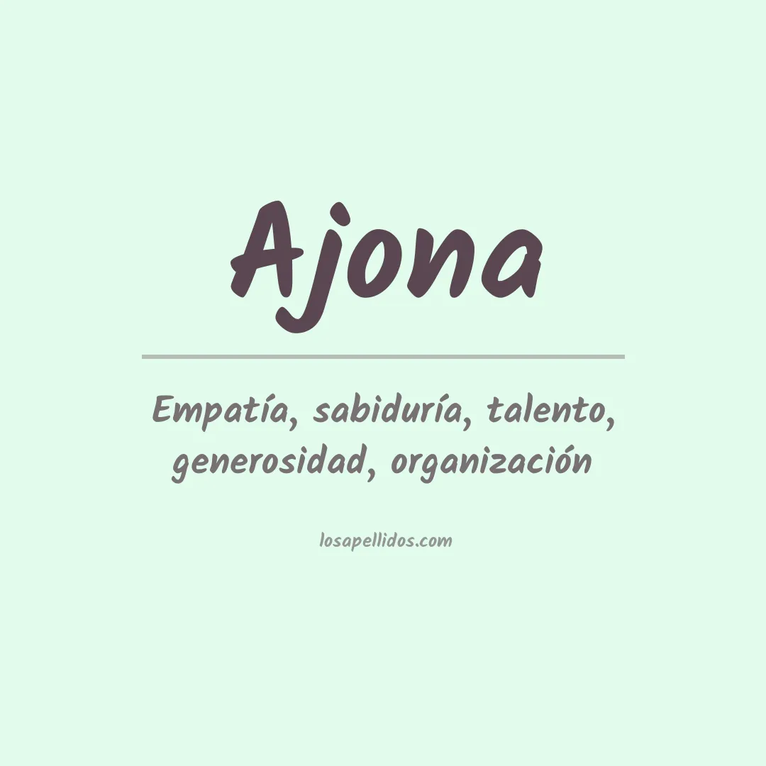 Apellido Ajona