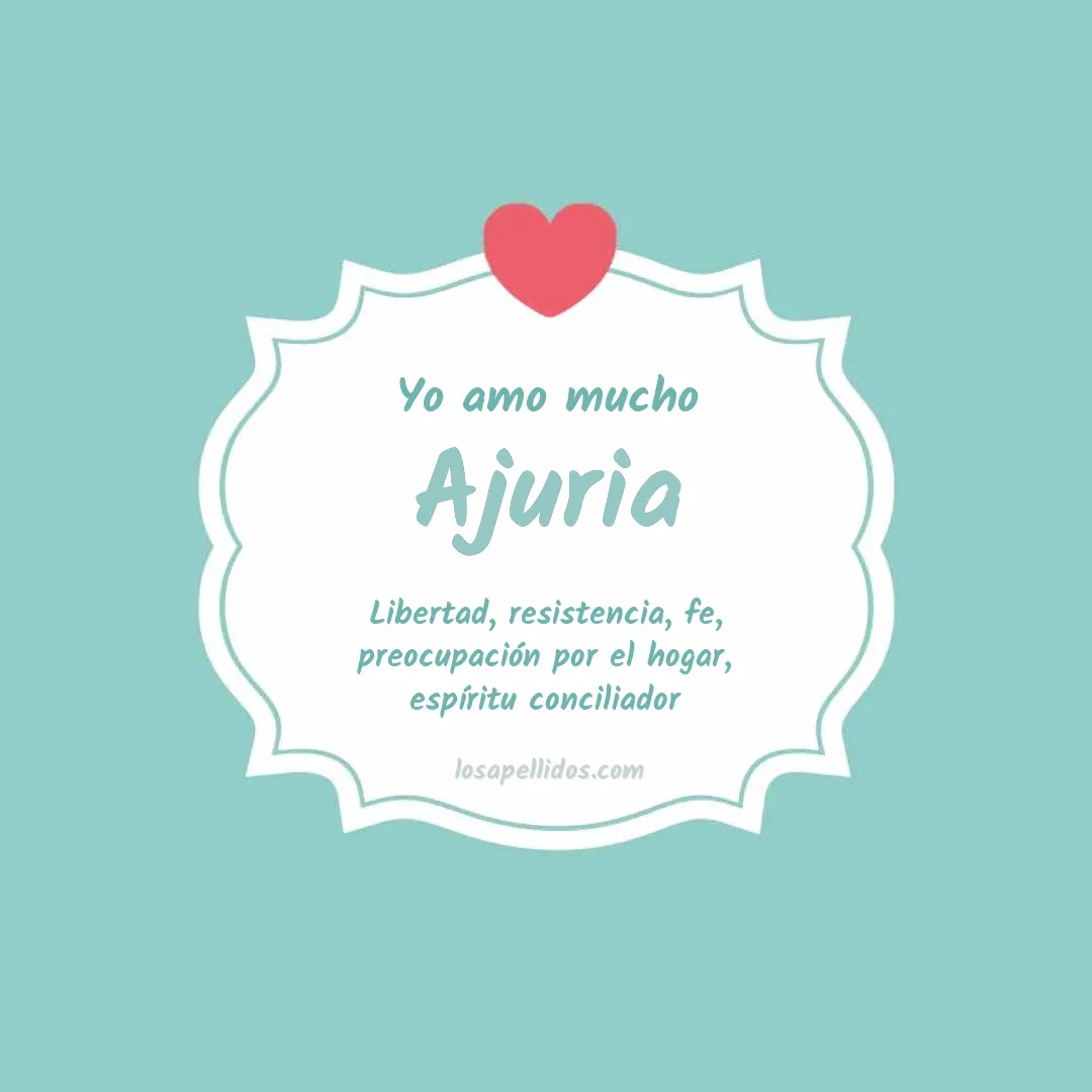 Yo amo mucho Ajuria