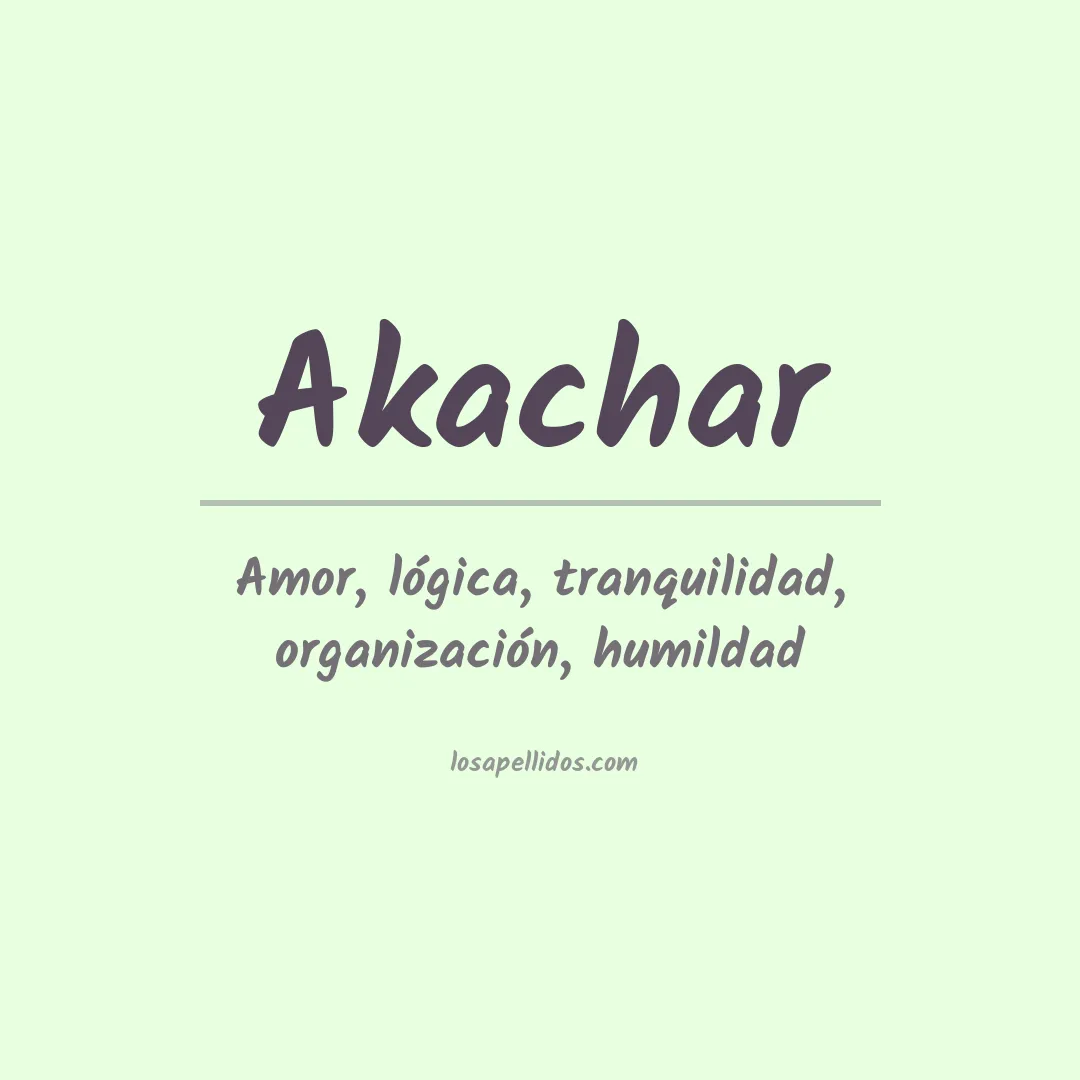 Apellido Akachar